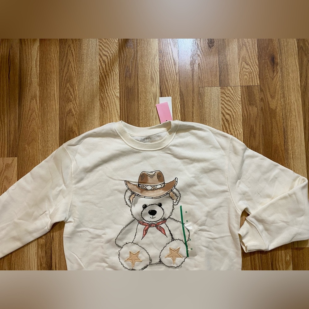 White Bear Country Music Graphic Sweat Shirt Size Medium NWT - Picture 6 of 10